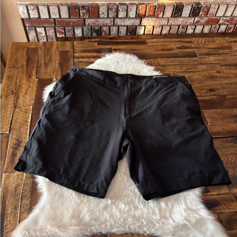 Volcom Men's Black Flat Front Shorts